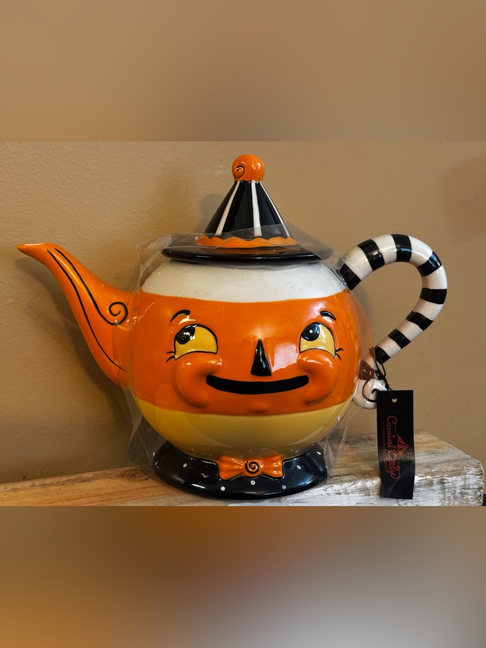 Johanna Parker candy corn teapot
